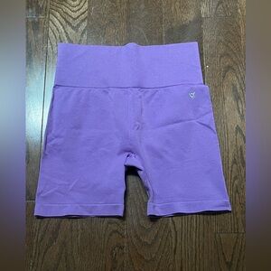 Purple gym shorts